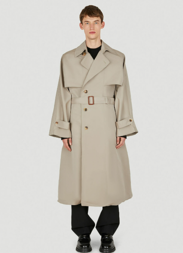Trench Coat Berpotongan Kimono